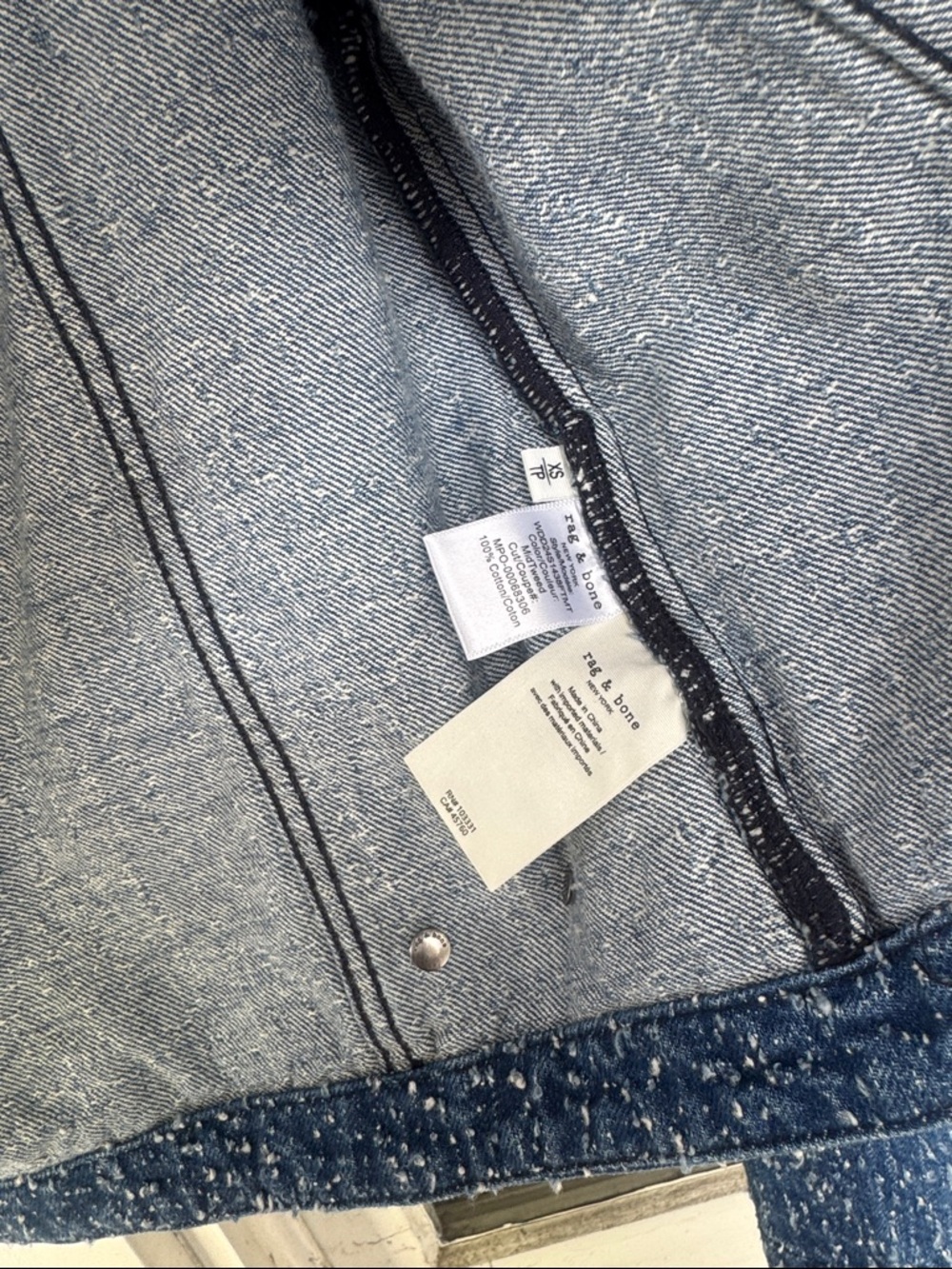 Rag & Bone Cora Tweed Denim Crop Jacket - Picture 11 of 12